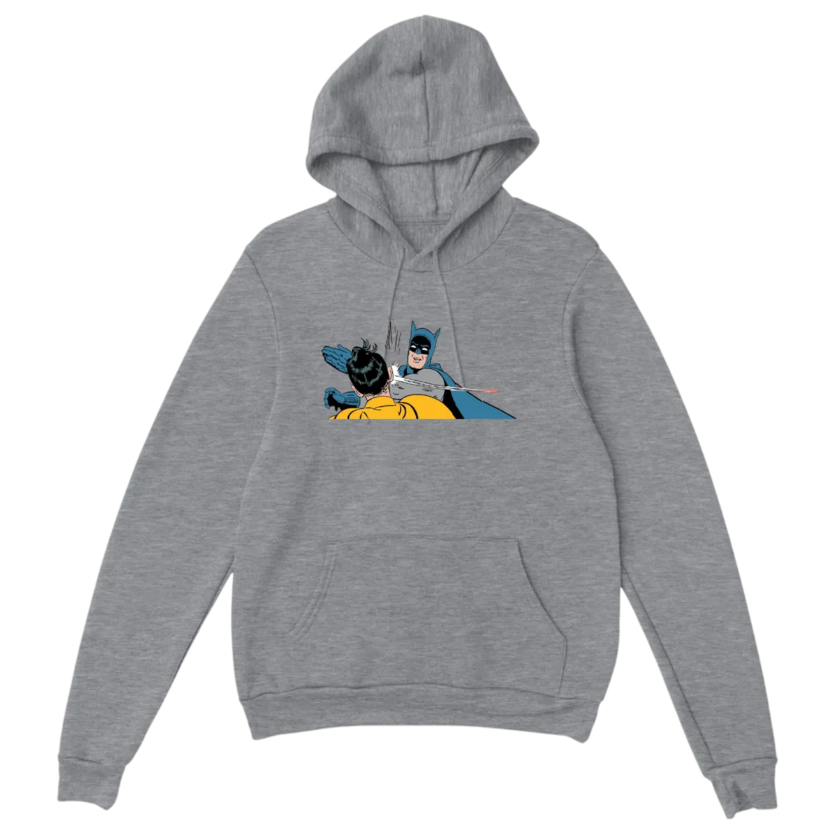 Wake Up, Robin! Slap Meme Hoodie Hoodies - Grey