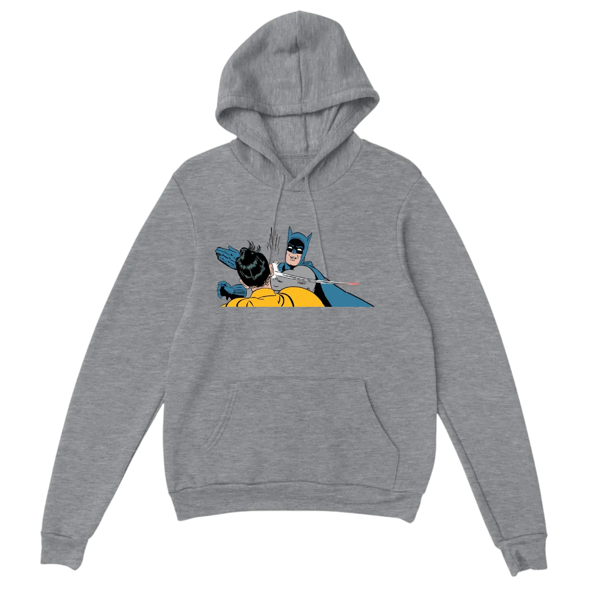Wake Up, Robin! Slap Meme Hoodie Hoodies - Grey