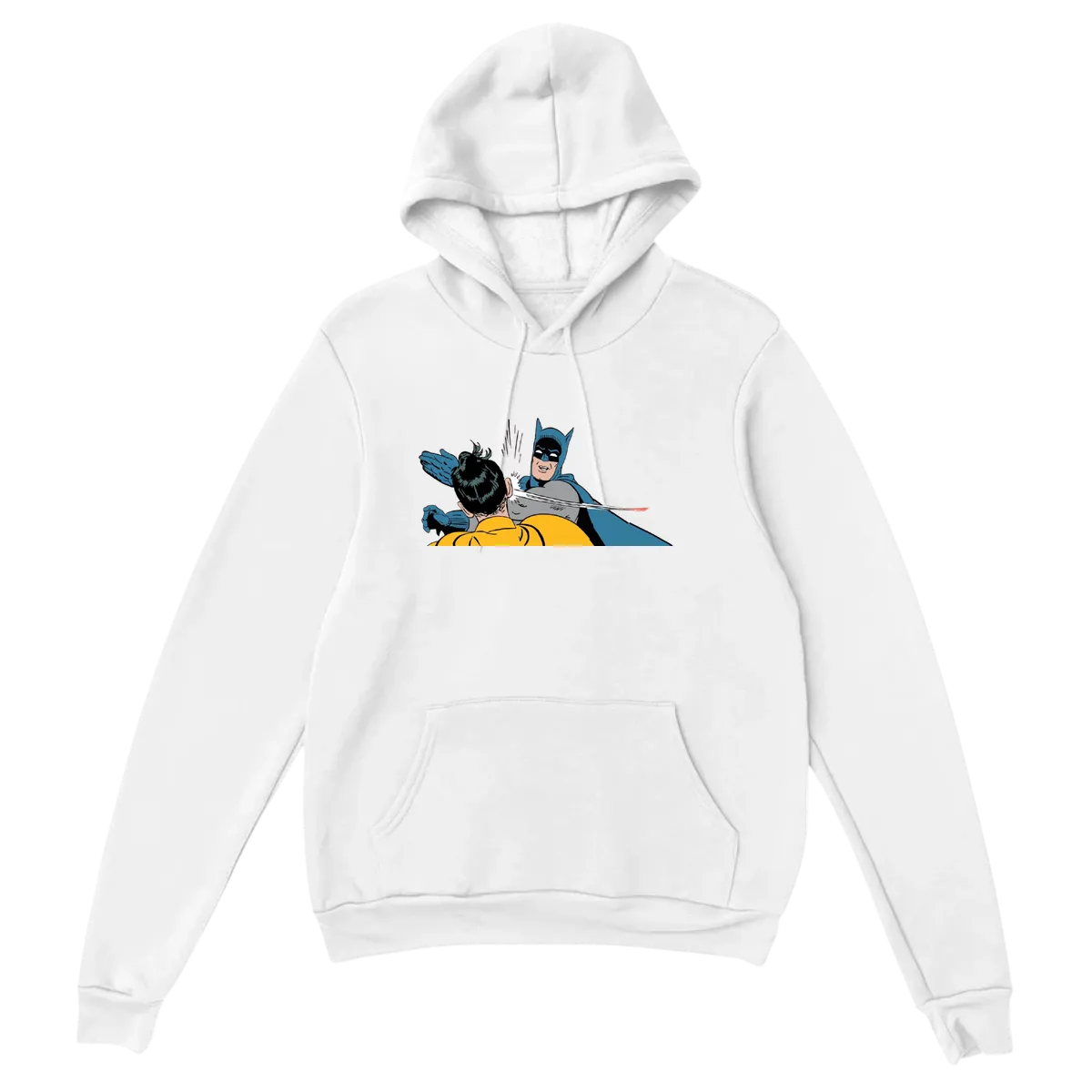 Wake Up, Robin! Slap Meme Hoodie White Hoodies Photo 2