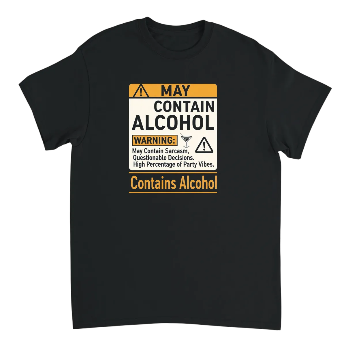 Warning: May Contain Alcohol Shirt Royal T-Shirts Photo 4