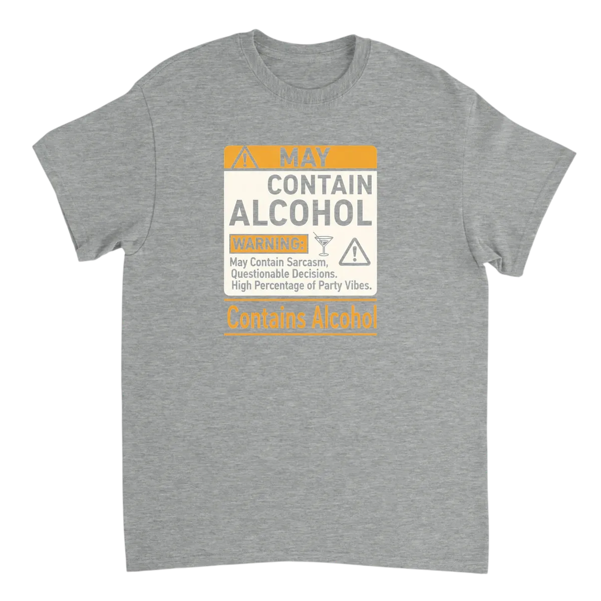Warning: May Contain Alcohol Shirt Royal T-Shirts Photo 5