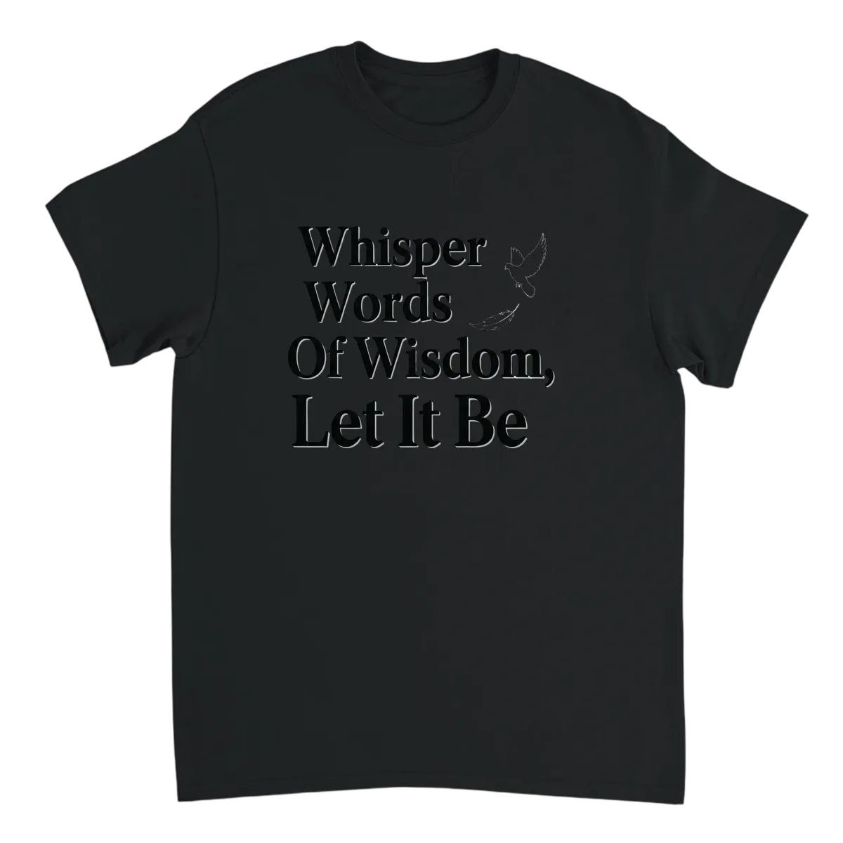 Whisper Words Of Wisdom Let It Be Tee White T-Shirts Photo 3