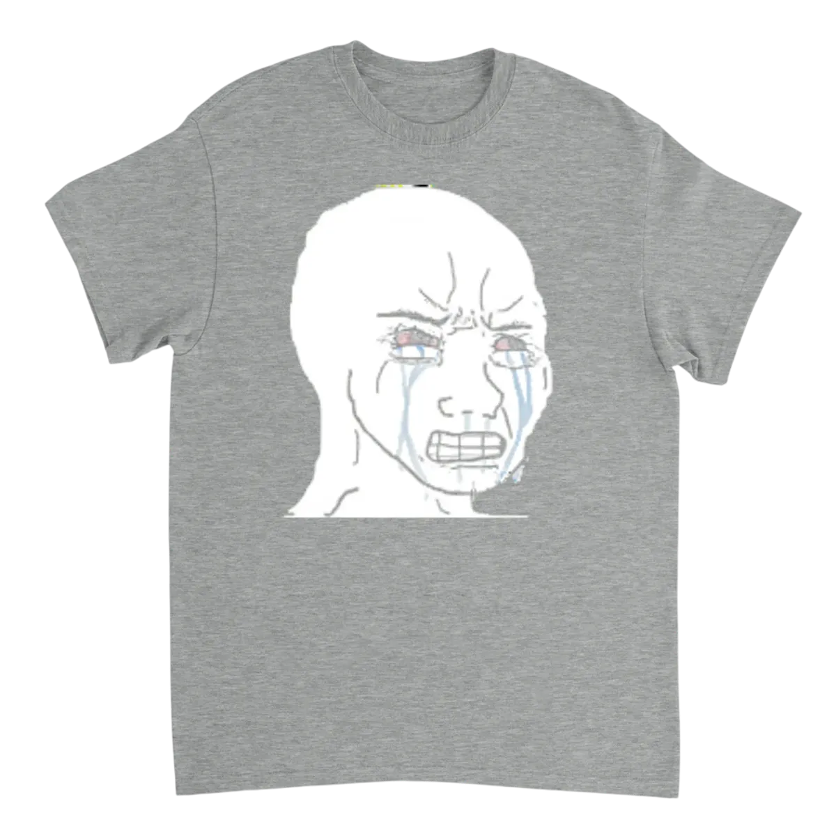 Wojak Crying T-Shirt Black T-Shirts Photo 3