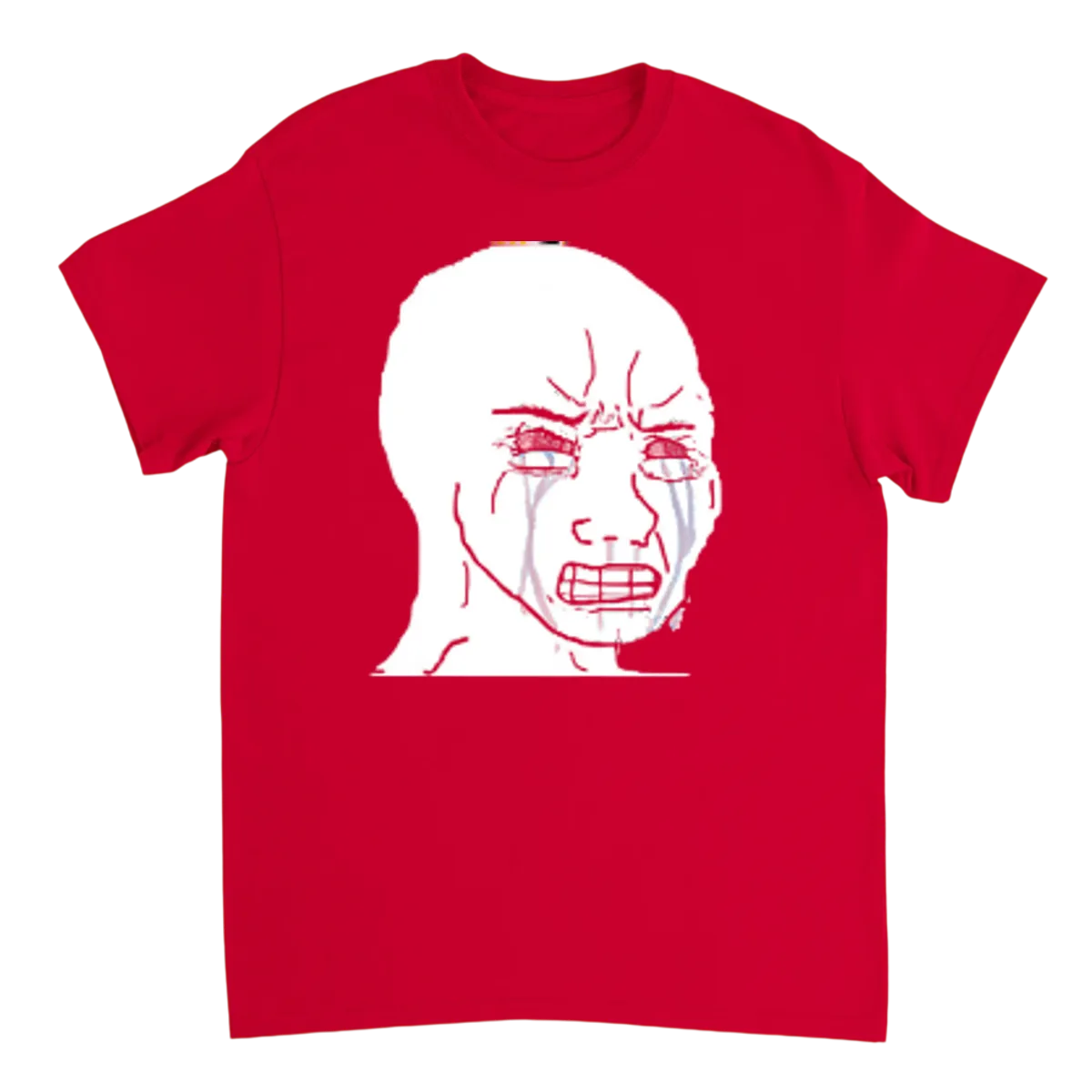 Wojak Crying T-Shirt Black T-Shirts Photo 4