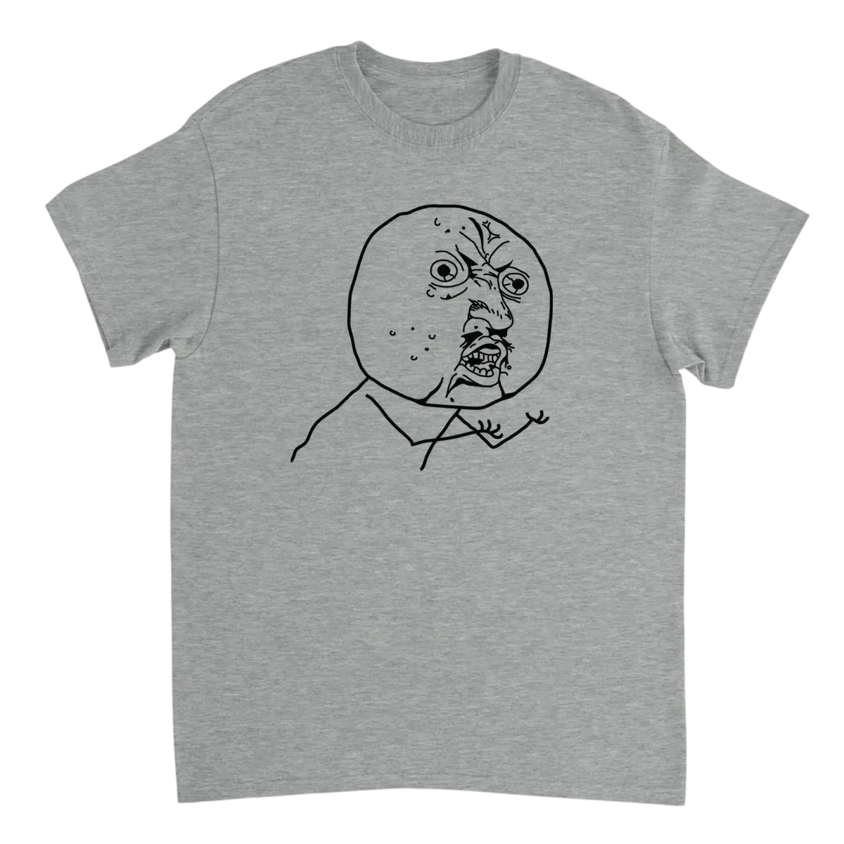 Y U No T-Shirt White T-Shirts Photo 4