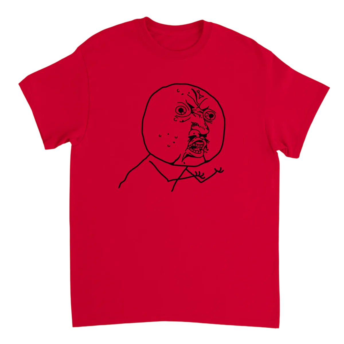 Y U No T-Shirt White T-Shirts Photo 5