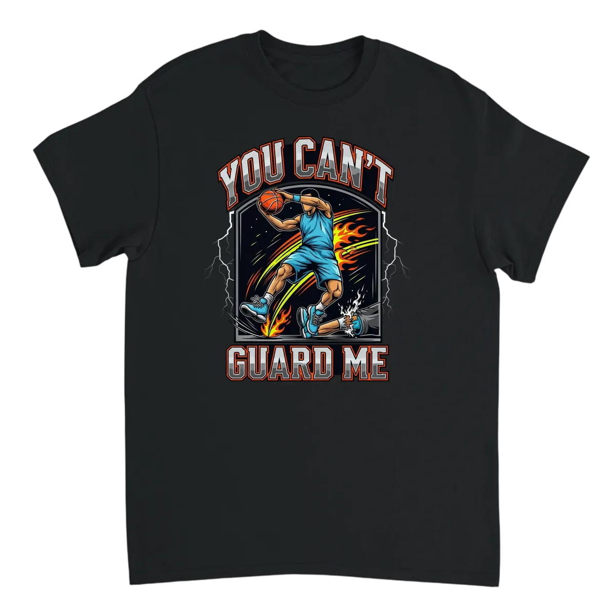 You Can't Guard Me Basketball Tee White T-Shirts Photo 3