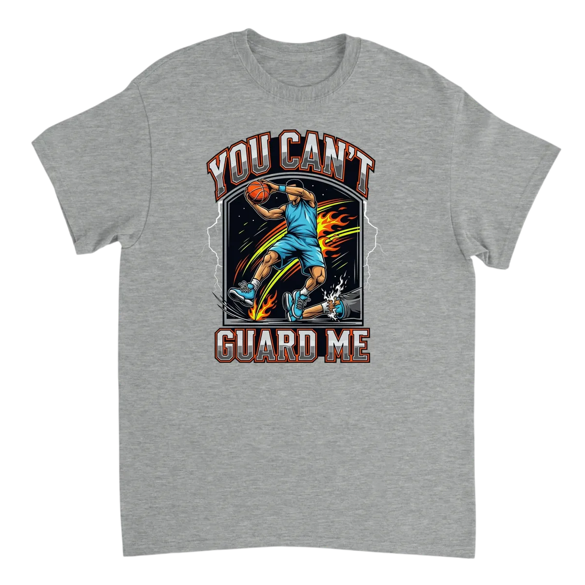 You Can't Guard Me Basketball Tee White T-Shirts Photo 4