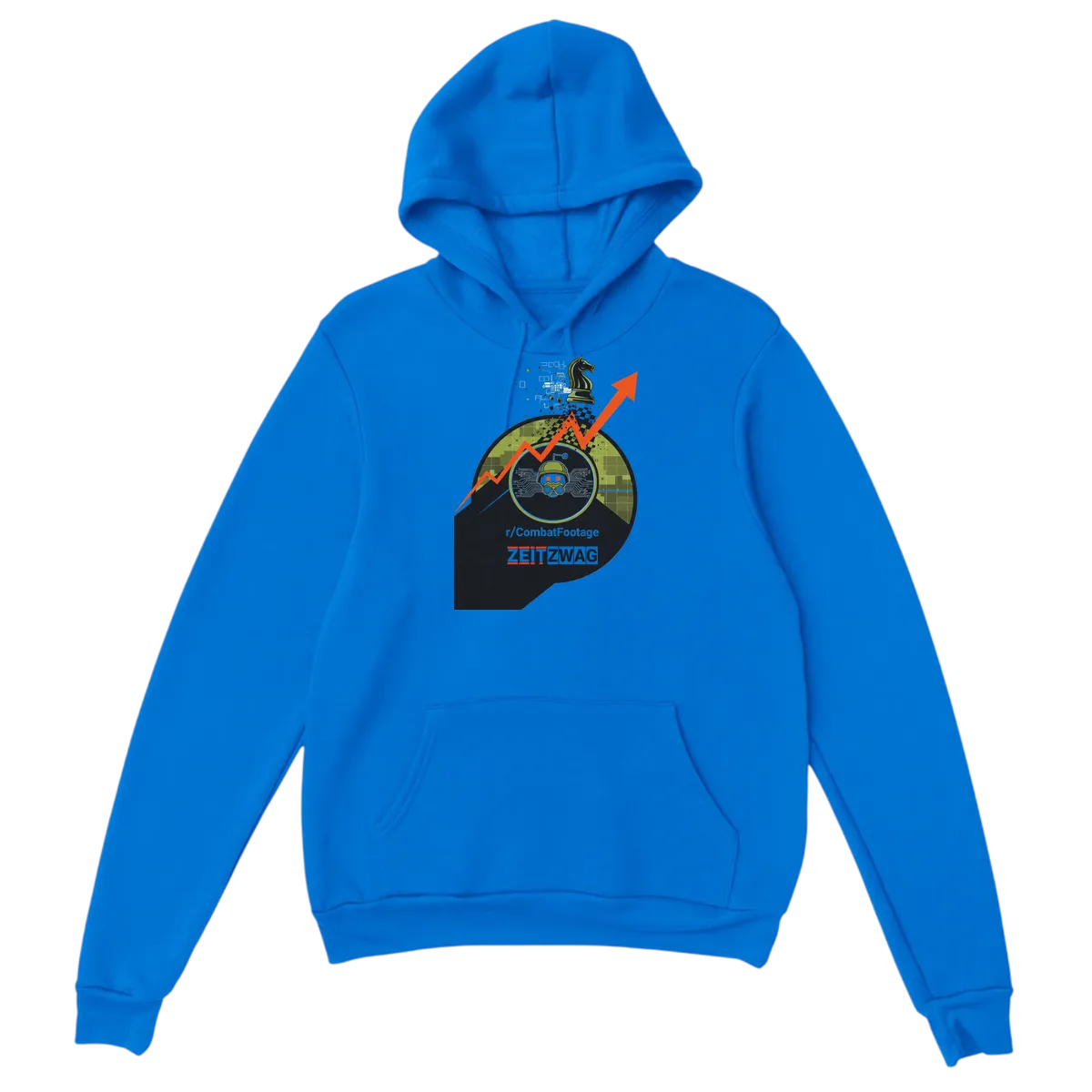 ZeitZwag CombatFootage Trend Hoodie Hoodies - Royal